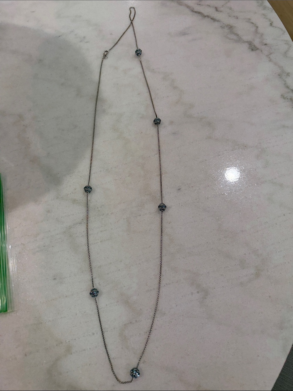 David Yurman blue topaz necklace